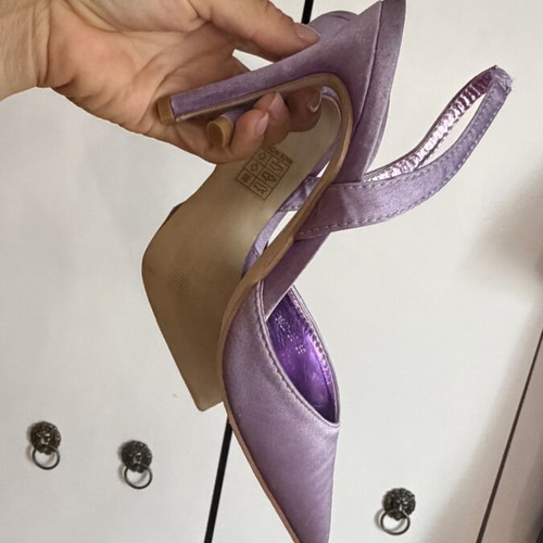 Sling back pumps size 39 new, pink and purple