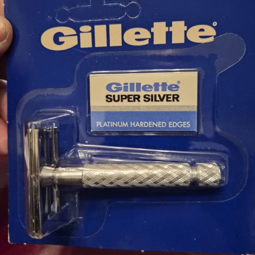 Gillette Super Silver shaving razor new with blades