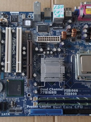 ASRock 775i65G motherboard with Intel Core2Duo E4500 CPU, fan and 2GB RAM like new