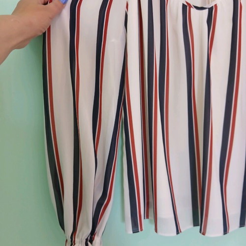 Twist & Tango striped blouse new, size M, polyester