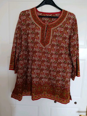 Women's tunic shirt used, multicolor, size XL