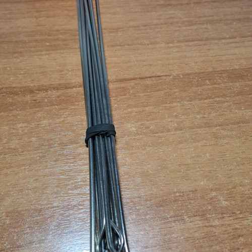 Stainless steel skewers for souvlaki used, set of 10