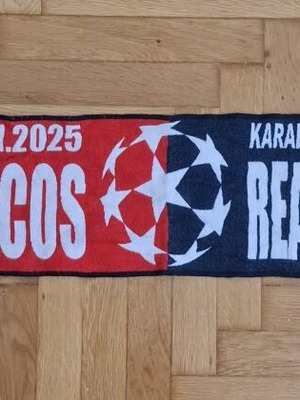 Olympiacos and Real Madrid scarf like new, official replica