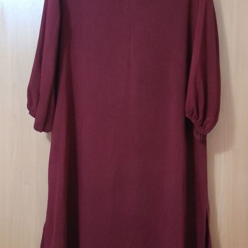 Passager burgundy maxi dress, oversized tunic style, XL