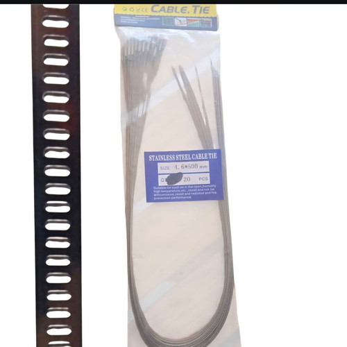 Cable ties A 4.6 x 500 mm metal inox, pack of 20 pieces