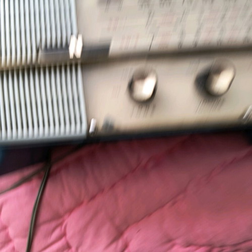 Collectible radio used from the 1960s with a crack