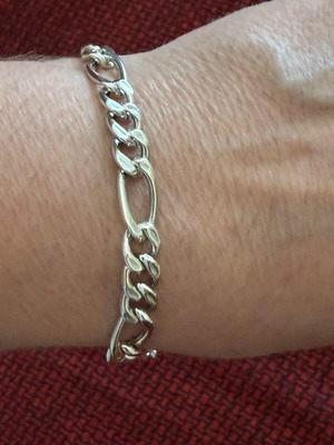 Ασημένιο βραχιόλι για λεπτό χέρι 18.3 εκ unisex σαν καινούργιο