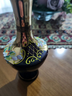 Porcelain vase vintage used, 20 cm height