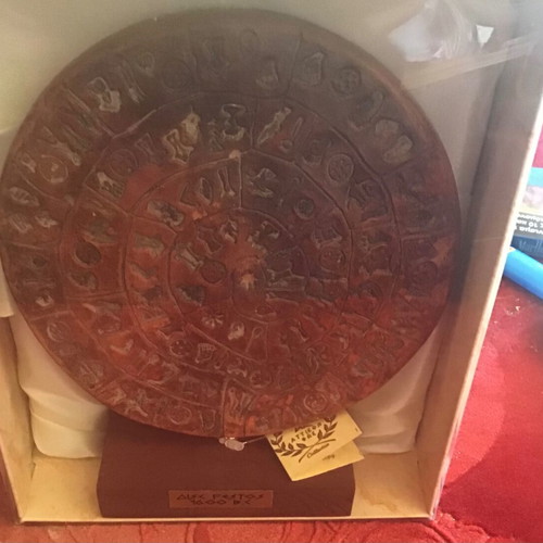 Phaistos Disc new in box with labels