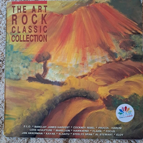 Rock music collection used, double vinyl with torn cover
