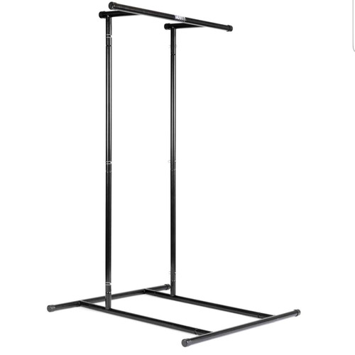 Portable Pull up, Push up and Dip Rack used, floor-standing