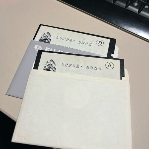 Safari Guns A+B DOS PC game used, disks 1989