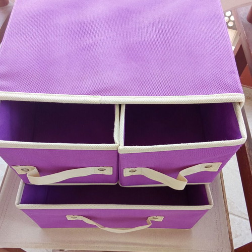 Fabric Drawer Organizer like new, purple color