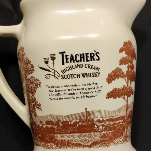 Promotional porcelain jug Teacher's Highland Cream Scotch Whisky like new