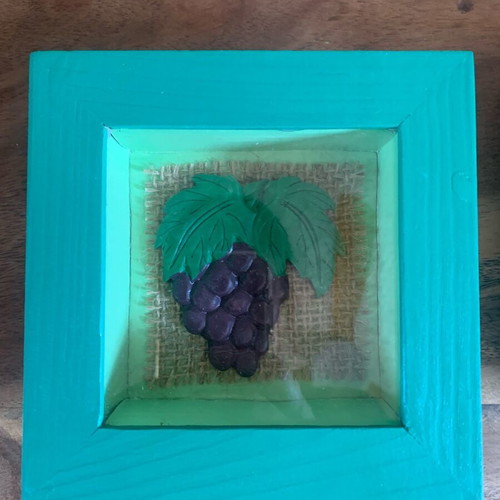 Vintage wooden frames like new, set of 2 with glass