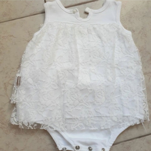 Baby bodysuit dress new 3-6 months 100% cotton