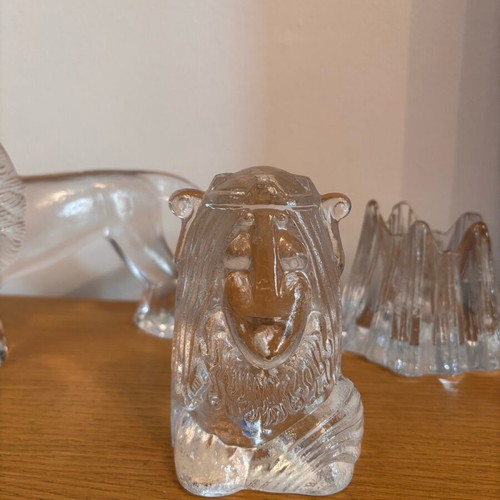 Lindshammar crystal troll sculpture like new