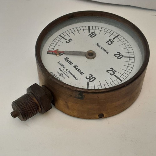 Hydrometer vintage functional, diameter 14.5 x 4.5 cm
