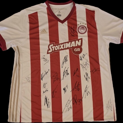 Olympiacos FC 2017/2018 signed authentic collectible jersey