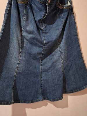 Denim skirt new, size XXXL / 46 / 18