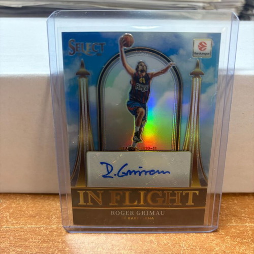 2025-26 Select EuroLeague In Flight Signatures Silver Roger Grimau card new