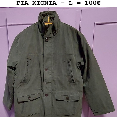 Gray style castor jacket used, size L for snow