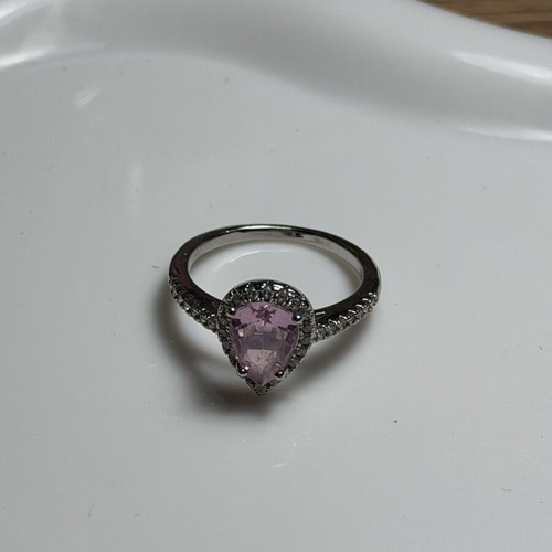 Ring like new, pink and silver