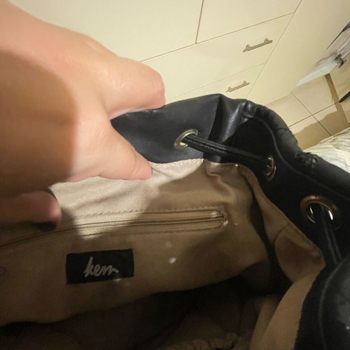 KEM backpack used, black