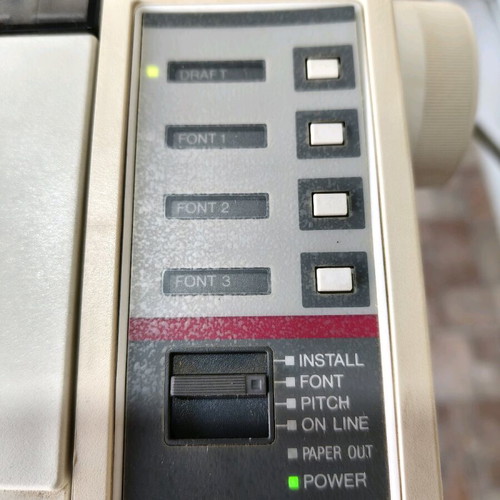 Citizen Swift 9 dot matrix printer used with Greek manual