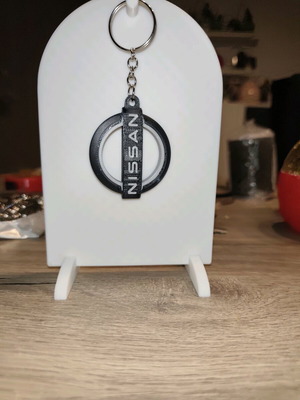 Nissan Keychain New 3D Printed with Embossed Logo