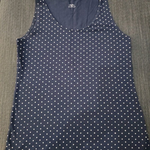 Women's sleeveless top blue like new, size L