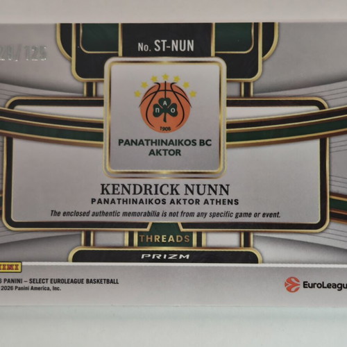 Kendrick Nunn Patch Select 25 26 new