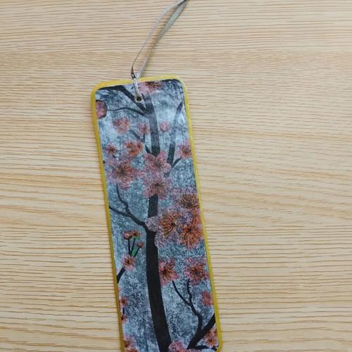 Handmade bookmarks set of 3 new with romantic floral designs
