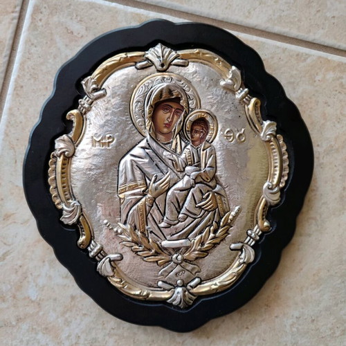Silver Icon 950 Mother Theotokos Virgin Mary new