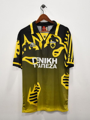 AEK football home jersey 1997-98, size large