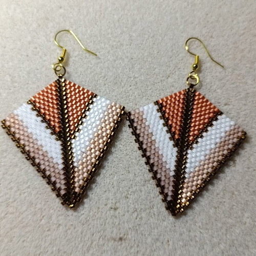Handmade Miyuki bead earrings