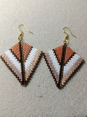 Handmade Miyuki bead earrings
