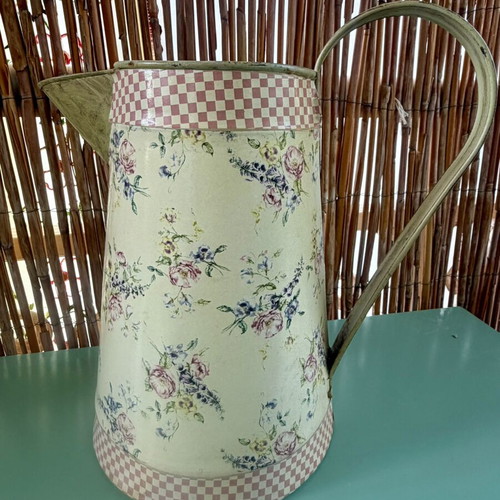 Floral decorative vintage jug, 22cm height