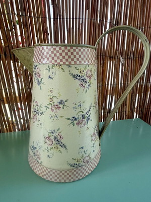 Floral decorative vintage jug, 22cm height