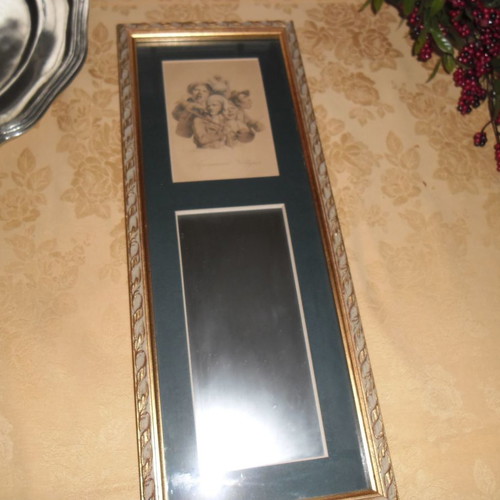 Λιθογραφία Louis Léopold Boilly μεταχειρισμένη με ξύλινη χρυσή κορνίζα