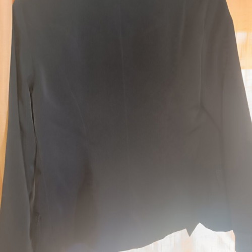 Vintage women's tuxedo blazer, black, large