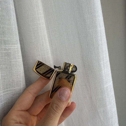 Zippo Slim Venetian Brass lighter vintage, like new