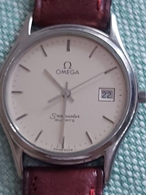 Omega Seamaster quartz date watch unisex 34mm