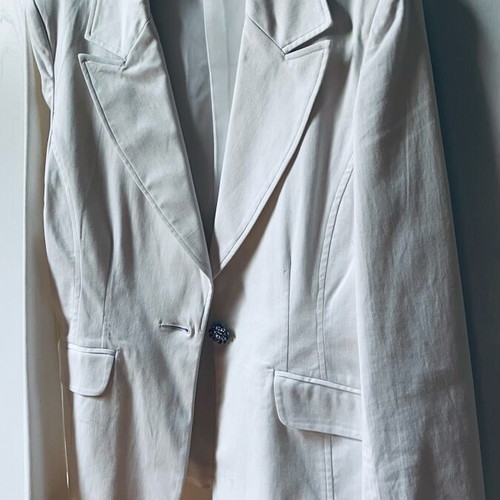 White jacket size M/L like new, cotton gabardine