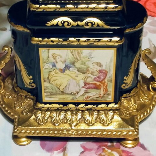 Neoclassical Limoge candlestick five holders like new