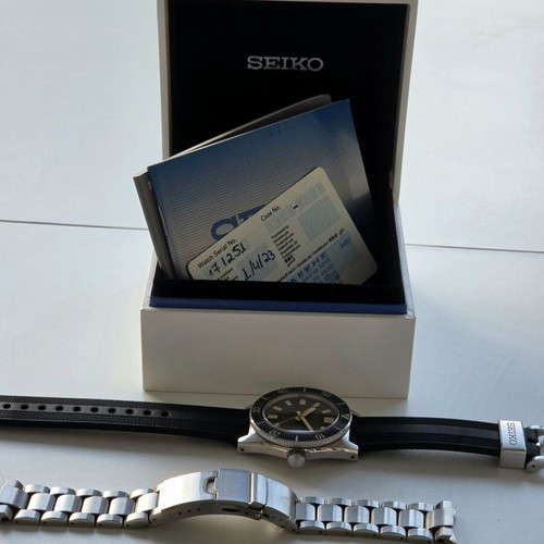 Seiko Prospex SPB147 diver watch with OEM bracelet