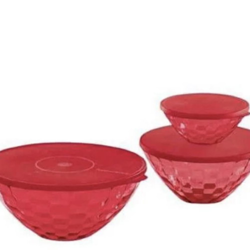 Tupperware Prisma Bowl Set 3.5L, 2L, 0.5L new