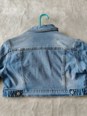 Ζακέτα τζίν κοντή jacket denim short S 36 σε άριστη κατάσταση