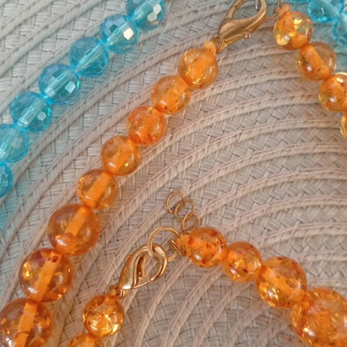 Jewelry set color-blocking Y2K style, like new