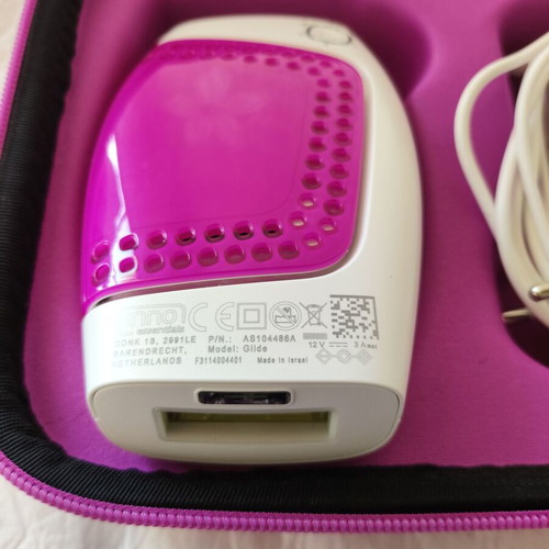 Silk'n Glide IPL HPL hair removal device, white and pink